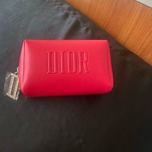 Dior makeup case travel case brand new cherry red